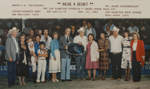 Raise A Secret 1985 win picture